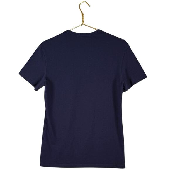 Versace Women’s Navy Blue Logo T-Shirt Size 4 (Small/Medium) - Picture 2 of 6